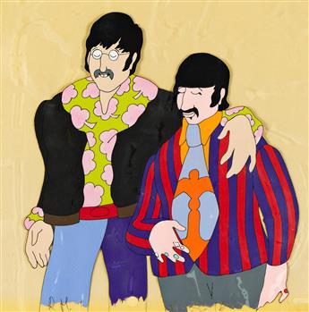 UNITED ARTISTS / KING FEATURES / THE BEATLES Yellow Submarine: John and Ringo animation cel.